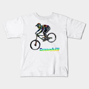 mtb downhill Kids T-Shirt